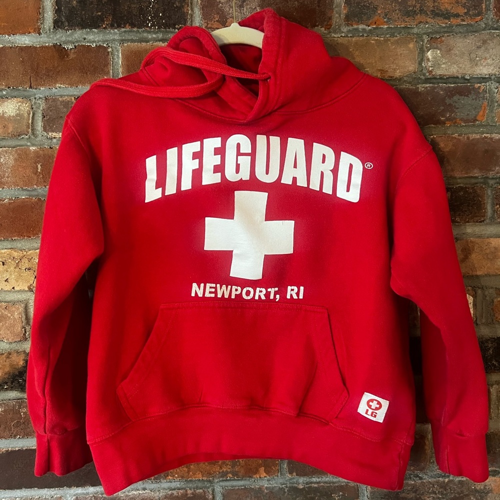Red Hoodie Sweatshirt, Newport RI